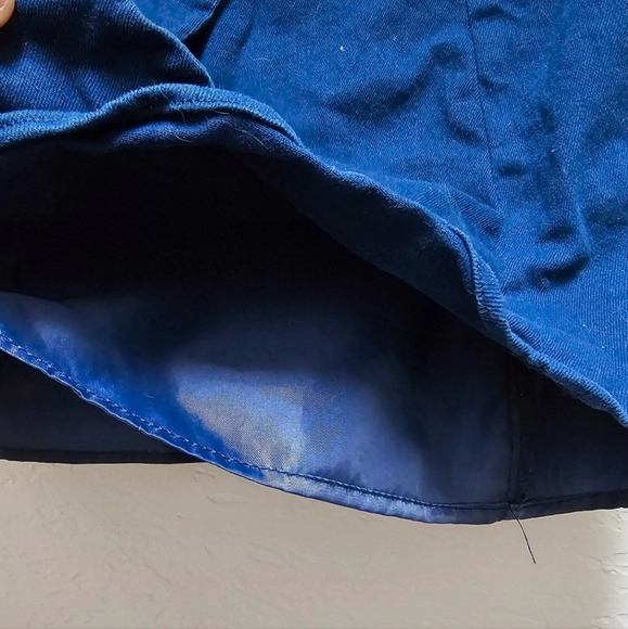 Harper Heritage Blue Button Up Skirt - Picture 4 of 7